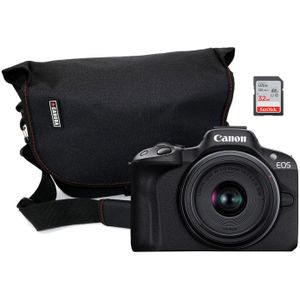 Canon EOS R50 systeemcamera Zwart + RF-S 18-45 IS STM Starterskit