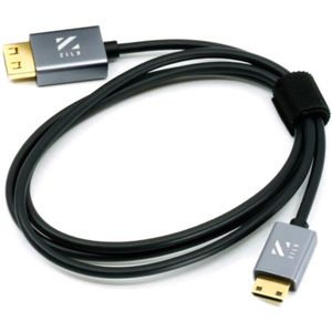 ZILR 4K60p Hyper-Thin High-Speed HDMI to Mini HDMI Secure Cable 1m