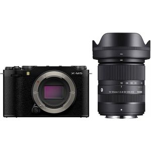 Fujifilm X-M5 systeemcamera Zwart + Sigma 18-50mm