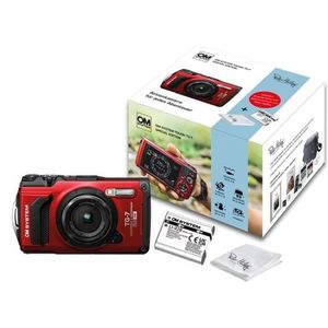 OM SYSTEM Tough TG-7 compact camera Rood - Peter Hadley Kit