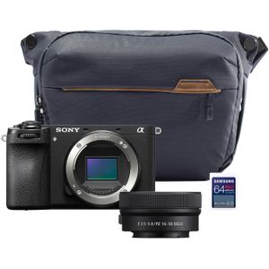 Sony Alpha A6700 systeemcamera Zwart + 16-50mm II Black Friday Kit