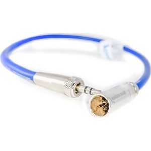 Kondor Blue Mini XLR to 3.5mm Locking Screw Mini Plug for Lavalier Mics Blue