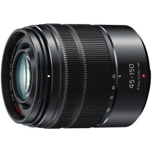 Panasonic Lumix G Vario 45-150mm f/4.0-5.6 ASPH Mega OIS MFT-mount objectief Zwart - Tweedehands