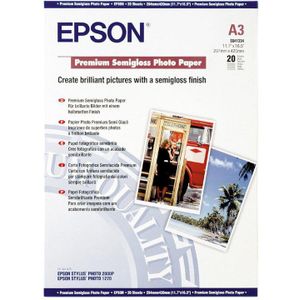 Epson Premium Semigloss Photo Paper DIN A3 251g/mÂ² - 20 Vel
