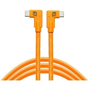 Tether Tools TetherPro USB-C naar USB-C Dual Angle 4.6m Oranje