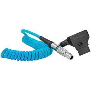 Kondor Blue D-Tap to LEMO 2 Pin 0B Male Coiled Power Cable Blue