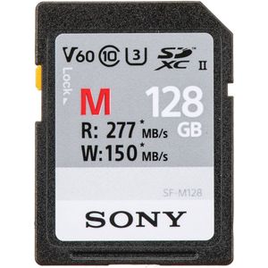 Sony 128GB SD M-Series UHS-II 277MB/s geheugenkaart
