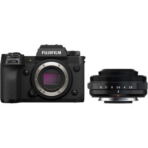 Fujifilm X-H2 systeemcamera Zwart + XF 27mm f/2.8 R WR