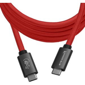 Kondor Blue Thunderbolt 4.0 USB-C kabel 6' Cardinal Red
