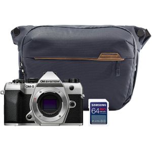 OM SYSTEM OM-5 Mark II systeemcamera Zilver Black Friday Kit