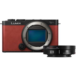 Panasonic Lumix S9 systeemcamera Crimson Red + 26mm f/8.0