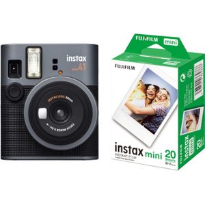 Fujifilm instax Mini 41 Zwart + instax Mini fotopapier 20 stuks