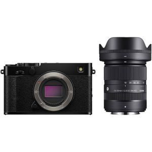 Fujifilm X-E5 systeemcamera Zwart + Sigma 18-50mm f/2.8 DC DN Contemporary