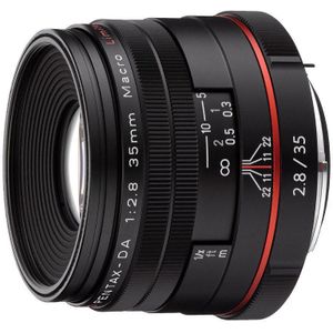 Pentax HD DA 35mm f/2.8 Macro Limited K-mount Zwart objectief - Tweedehands