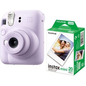 Fujifilm Instax Mini 12 instant camera Lilac Purple + 20 stuks Mini fotopapier