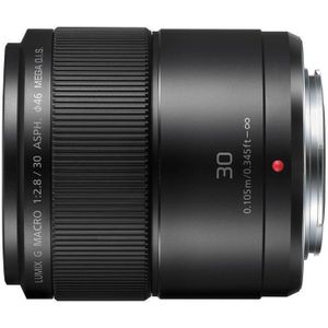 Panasonic Lumix G Macro 30mm f/2.8 ASPH Mega OIS MFT-mount Zwart objectief - Tweedehands
