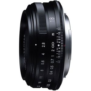 Voigtlander Color Skopar 18mm f/2.8 Fujifilm X-mount objectief Zwart