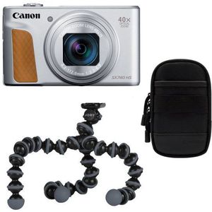 Canon Powershot SX740 HS compact camera Zilver Travel Kit