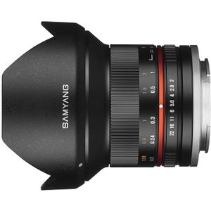 Samyang 12mm f/2.0 NCS CS Fujifilm X objectief Zwart - Tweedehands