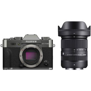 Fujifilm X-T30 III systeemcamera Charcoal + Sigma 18-50mm