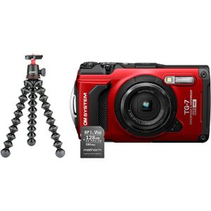 OM SYSTEM Tough TG-7 Rood Gorillapod Bundel