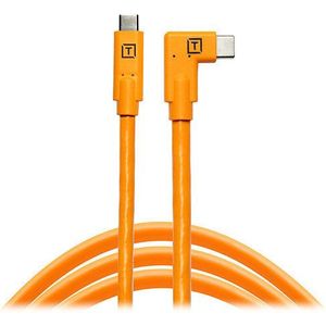 Tether Tools TetherPro USB-C to USB-C Right Angle 4.6m kabel Oranje