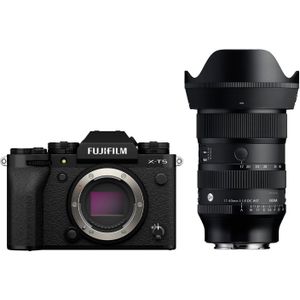 Fujifilm X-T5 Systeemcamera Zwart + Sigma 17-40mm f/1.8 DC Art