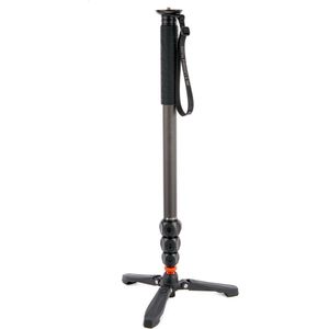 3 Legged Thing Lance Carbon Fiber Monopod with Docz Foot Stabilizer Kit Darkness