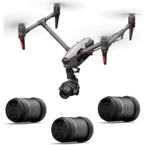 DJI Inspire 3 drone + DJI DL 18/24/35/50mm f/2.8 LS ASPH objectief kit