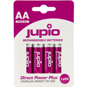 Jupio Direct Power Plus AA-batterijen Ni-MH - 4 stuks (2500 mAh)