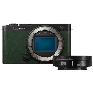 Panasonic Lumix S9 systeemcamera Dark Olive + 26mm f/8.0