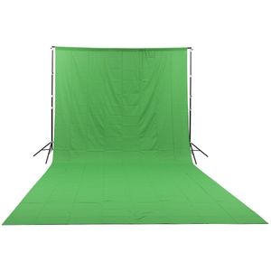 GlareOne Green Screen - Green Fabric Backdrop 3x6m