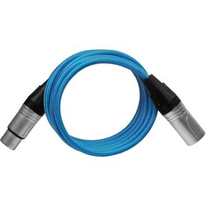 Kondor Blue Male XLR - Female XLR kabel 5ft Blue