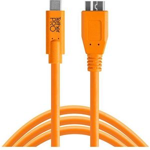 Tether Tools TetherPro USB-C naar USB 3.0 Micro-B 4.6m kabel Oranje