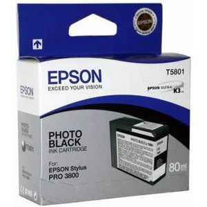 Epson Inktpatroon T580100 - Photo Black/Foto Zwart (Pro 3800/3880) (origineel)