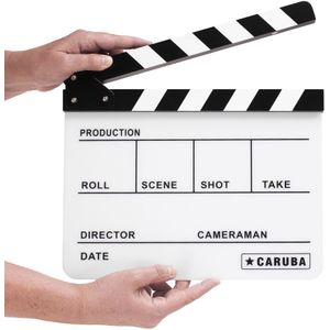 Caruba Professionele Director Clapper white/BW (whiteboard stift)