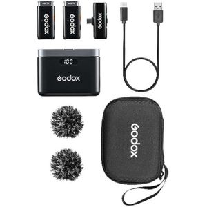 Godox WES2 2-person Wireless Microphone System USB-C