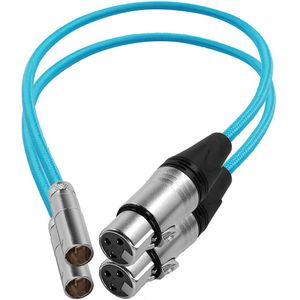 Kondor Blue Mini XLR - XLR kabel 16 Blue - 2 stuks