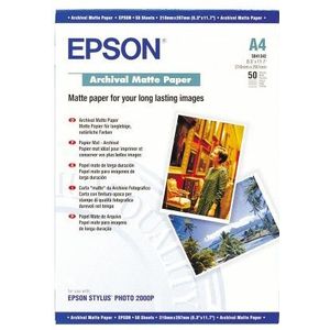 Epson Archival Matte Paper, DIN A4, 189g/mÂ², 50 Sheets