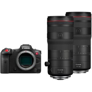 Canon EOS R5 C videocamera + RF 24-105mm f/2.8L IS USM Z + 70-200mm f/2.8L IS USM Z