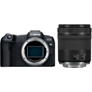 Canon EOS R8 systeemcamera Zwart + RF 24-105mm f/4.0-7.1 IS STM