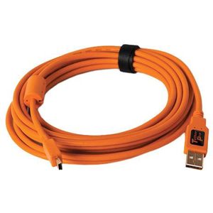 Tether Tools TetherPro USB 2.0 Male to Mini-B 5 pin, 4.6m Oranje