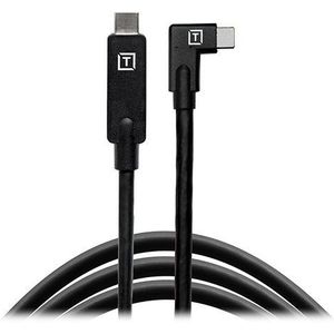 Tether Tools TetherPro USB-C to USB-C Right Angle 4.6m kabel Zwart