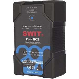 SWIT PB-H290S Intelligent Bi-voltage 290Wh 14.4V/28.8V V-mount accu
