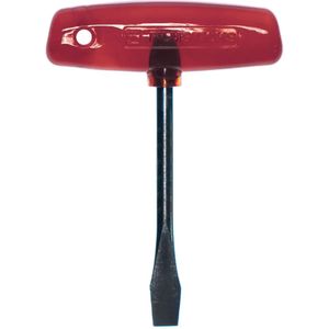 Filmsticks T-Handle Slotted Screwdriver, in red coloured handle, extended Shaft Length