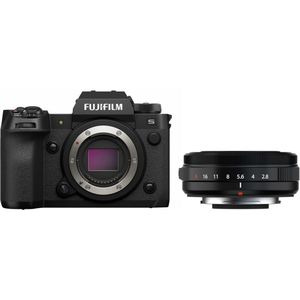 Fujifilm X-H2S systeemcamera Zwart + XF 27mm f/2.8 R WR