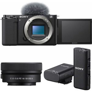 Sony Vlog camera ZV-E10 + 16-50mm II + ECM-W2BT microfoon