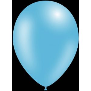 Lichtblauwe ballonnen - Metallic - 26cm