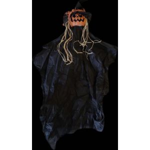Halloween pompoengeest op stok - 107cm