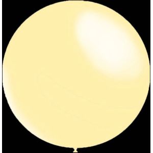 Gebroken witte ballonnen - Metallic rond - 28cm